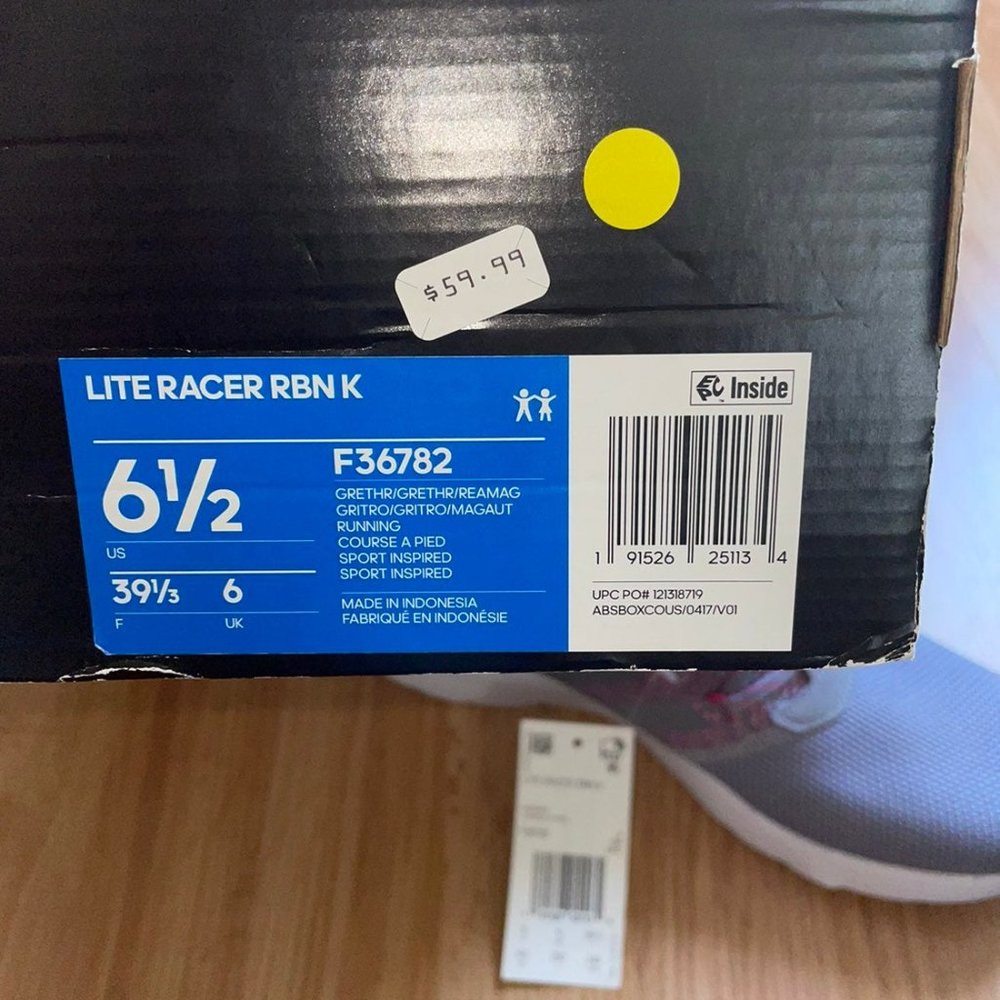 Adidas Lite Racer RBN NWT - Picture 6 of 6
